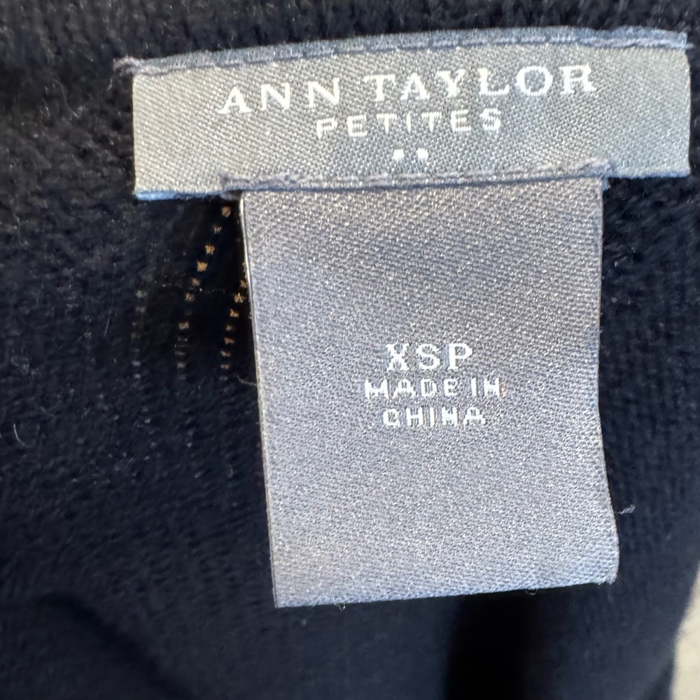 Ann Taylor Black Cardigan XSP ❤️ - Picture 2 of 4